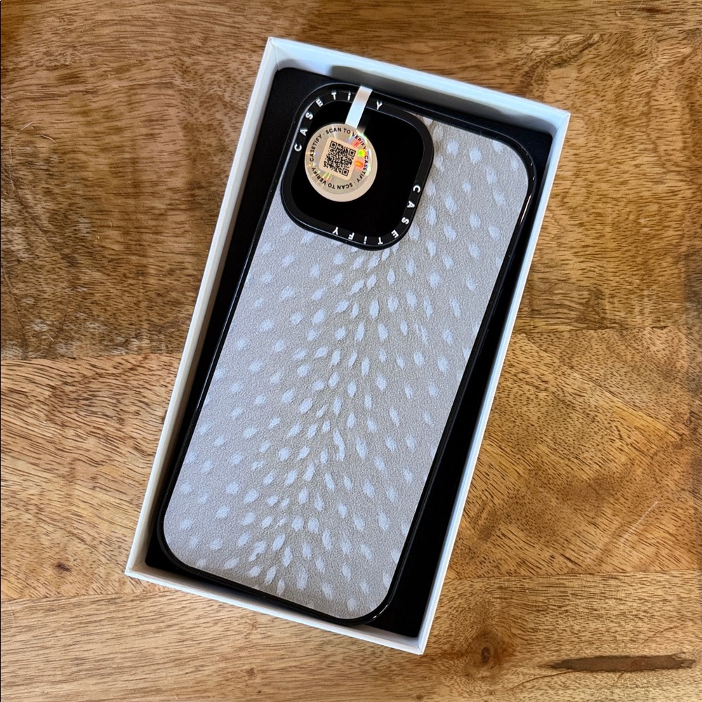 Casetify Gray Speckled Pattern Phone Case